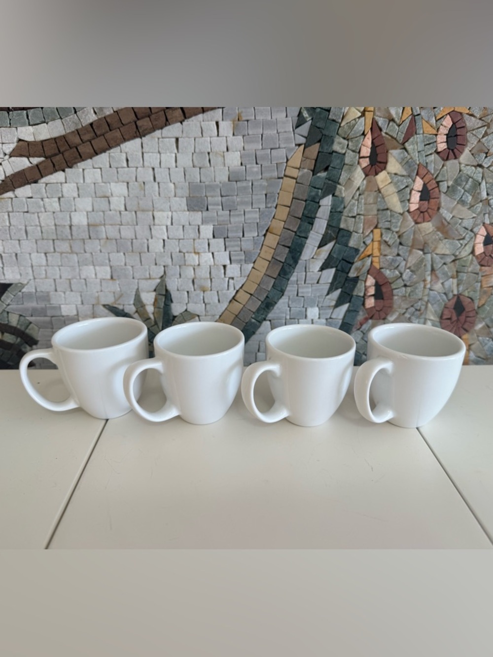 White Ceramic Mini Espresso Cups